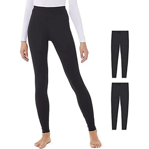 NWT 32 Degrees Women S Base Layer Heat Pant 2-Pack (Black Small) - Picture 1 of 6